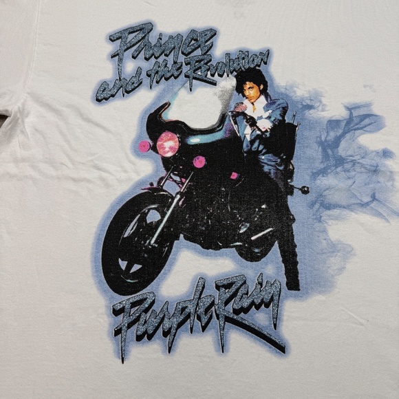 Prince Graphic T Shirt Men's Size XL White Short Sleeve Crew Neck Music Rock Tee - Picture 3 of 6